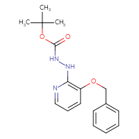 Chemical structure of N'-[3-(benzyloxy)pyridin-2-yl](tert-butoxy)carbohydrazide - CSSB21331811136