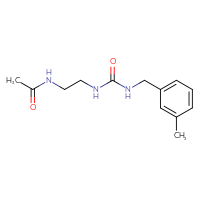 Chemical structure of N-[2-({[(3-methylphenyl)methyl]carbamoyl}amino)ethyl]acetamide - CSSB00103740397
