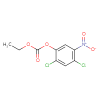 Chemical structure of 2,4-dichloro-5-nitrophenyl ethyl carbonate - CSSB00025729510