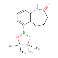 Chemical structure of 6-(4,4,5,5-tetramethyl-1,3,2-dioxaborolan-2-yl)-2,3,4,5-tetrahydro-1H-1-benzazepin-2-one - CSSB03555160715