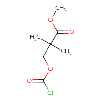 Chemical structure of methyl 3-[(chlorocarbonyl)oxy]-2,2-dimethylpropanoate - CSSB21123211417