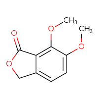 Chemical structure of 6,7-dimethoxy-1,3-dihydro-2-benzofuran-1-one - CSSB00000025752