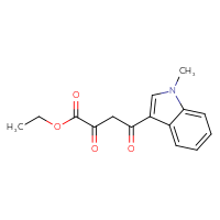 Chemical structure of ethyl 4-(1-methyl-1H-indol-3-yl)-2,4-dioxobutanoate - CSSB00020584844