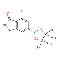Chemical structure of 7-fluoro-5-(4,4,5,5-tetramethyl-1,3,2-dioxaborolan-2-yl)-2,3-dihydro-1H-isoindol-1-one - CSSB00010769902