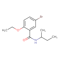 Chemical structure of 5-bromo-N-(butan-2-yl)-2-ethoxybenzamide - CSSB00020583195