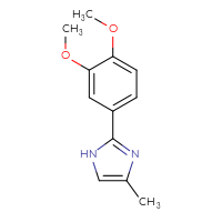 Chemical structure of 2-(3,4-dimethoxyphenyl)-4-methyl-1H-imidazole - CSSB00005858762