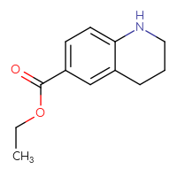 Chemical structure of ethyl 1,2,3,4-tetrahydroquinoline-6-carboxylate - CSSB00000687445