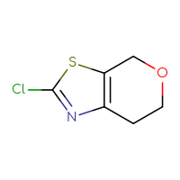 Chemical structure of 2-chloro-4H,6H,7H-pyrano[4,3-d][1,3]thiazole - CSSB00011774414