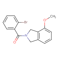 Chemical structure of 2-(2-bromobenzoyl)-4-methoxy-2,3-dihydro-1H-isoindole - CSSB02041903180