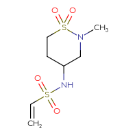 Chemical structure of N-(2-methyl-1,1-dioxo-1λ⁶,2-thiazinan-4-yl)ethene-1-sulfonamide - CSSB06364167312