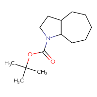 Chemical structure of tert-butyl decahydrocyclohepta[b]pyrrole-1-carboxylate - CSSB17501542286