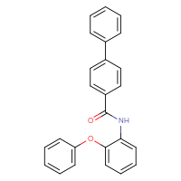 Chemical structure of N-(2-phenoxyphenyl)-[1,1'-biphenyl]-4-carboxamide - CSSB00121635599