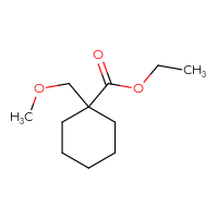 Chemical structure of ethyl 1-(methoxymethyl)cyclohexane-1-carboxylate - CSSB00118855159