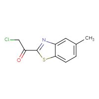 Chemical structure of 2-chloro-1-(5-methyl-1,3-benzothiazol-2-yl)ethan-1-one - CSSB00010253357