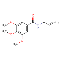 Chemical structure of 3,4,5-trimethoxy-N-(prop-2-en-1-yl)benzamide - CSSB00000383839