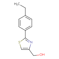 Chemical structure of [2-(4-ethylphenyl)-1,3-thiazol-4-yl]methanol - CSSB00012306525