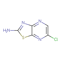 Chemical structure of 6-chloro-[1,3]thiazolo[4,5-b]pyrazin-2-amine - CSSB00010738047