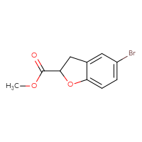 Chemical structure of methyl 5-bromo-2,3-dihydro-1-benzofuran-2-carboxylate - CSSB00050075331