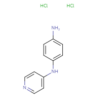 Chemical structure of N1-(pyridin-4-yl)benzene-1,4-diamine dihydrochloride - CSSB00020588953