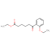 Chemical structure of ethyl 6-(2-ethoxyphenyl)-6-oxohexanoate - CSSB00020572377