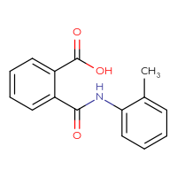 Chemical structure of 2-[(2-methylphenyl)carbamoyl]benzoic acid - CSSB00025756679