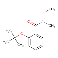 Chemical structure of 2-(tert-butoxy)-N-methoxy-N-methylbenzamide - CSSB15033578986