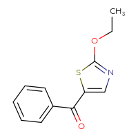 Chemical structure of 5-benzoyl-2-ethoxy-1,3-thiazole - CSSB02499060181