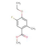 Chemical structure of methyl 4-ethoxy-5-fluoro-2-methylbenzoate - CSSB00135309547