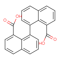 Chemical structure of [1,1'-binaphthalene]-8,8'-dicarboxylic acid - CSSB00000679849