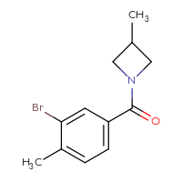 Chemical structure of 1-(3-bromo-4-methylbenzoyl)-3-methylazetidine - CSSB00024023390