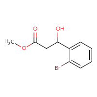 Chemical structure of methyl 3-(2-bromophenyl)-3-hydroxypropanoate - CSSB00103075460