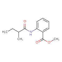 Chemical structure of methyl 2-(2-methylbutanamido)benzoate - CSSB00000287081