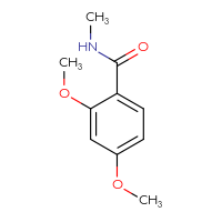 Chemical structure of 2,4-dimethoxy-N-methylbenzamide - CSSB00000159872