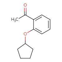 Chemical structure of 1-[2-(cyclopentyloxy)phenyl]ethan-1-one - CSSB00011214339