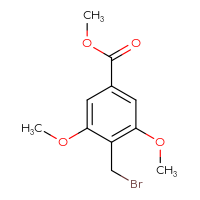 Chemical structure of methyl 4-(bromomethyl)-3,5-dimethoxybenzoate - CSSB00010983415