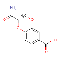 Chemical structure of 4-(carbamoylmethoxy)-3-methoxybenzoic acid - CSSB00000187263