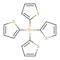 Chemical structure of tetrakis(thiophen-2-yl)silane - CSSB00132470343