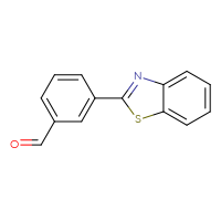 Chemical structure of 3-(1,3-benzothiazol-2-yl)benzaldehyde - CSSB00025757373