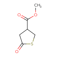 Chemical structure of methyl 5-oxothiolane-3-carboxylate - CSSB00010985962