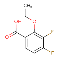 Chemical structure of 2-ethoxy-3,4-difluorobenzoic acid - CSSB00016184000