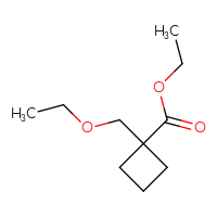 Chemical structure of ethyl 1-(ethoxymethyl)cyclobutane-1-carboxylate - CSSB00116759516