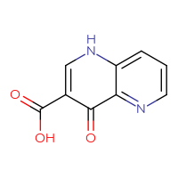 Chemical structure of 4-oxo-1,4-dihydro-1,5-naphthyridine-3-carboxylic acid - CSSB00000086848
