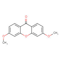 Chemical structure of 3,6-dimethoxy-9H-xanthen-9-one - CSSB06629244130
