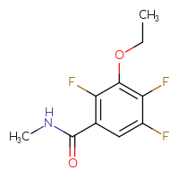 Chemical structure of 3-ethoxy-2,4,5-trifluoro-N-methylbenzamide - CSSB02283619733