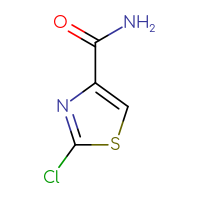 Chemical structure of 2-chloro-1,3-thiazole-4-carboxamide - CSSB00000118217