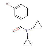 Chemical structure of 3-bromo-N,N-dicyclopropylbenzamide - CSSB01994852321