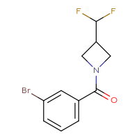 Chemical structure of 1-(3-bromobenzoyl)-3-(difluoromethyl)azetidine - CSSB00023201305