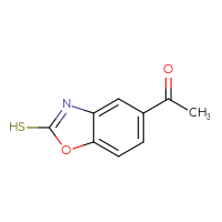 Chemical structure of 1-(2-sulfanyl-1,3-benzoxazol-5-yl)ethan-1-one - CSSB00015668312