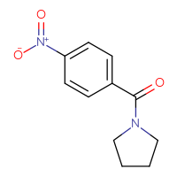 Chemical structure of 1-(4-nitrobenzoyl)pyrrolidine - CSSB00000251987