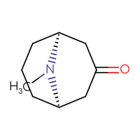Chemical structure of (1R,5S)-9-methyl-9-azabicyclo[3.3.1]nonan-3-one - CSSB00138562578
